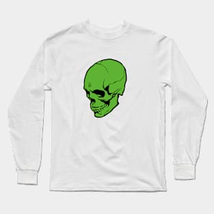 Skull- green Long Sleeve T-Shirt